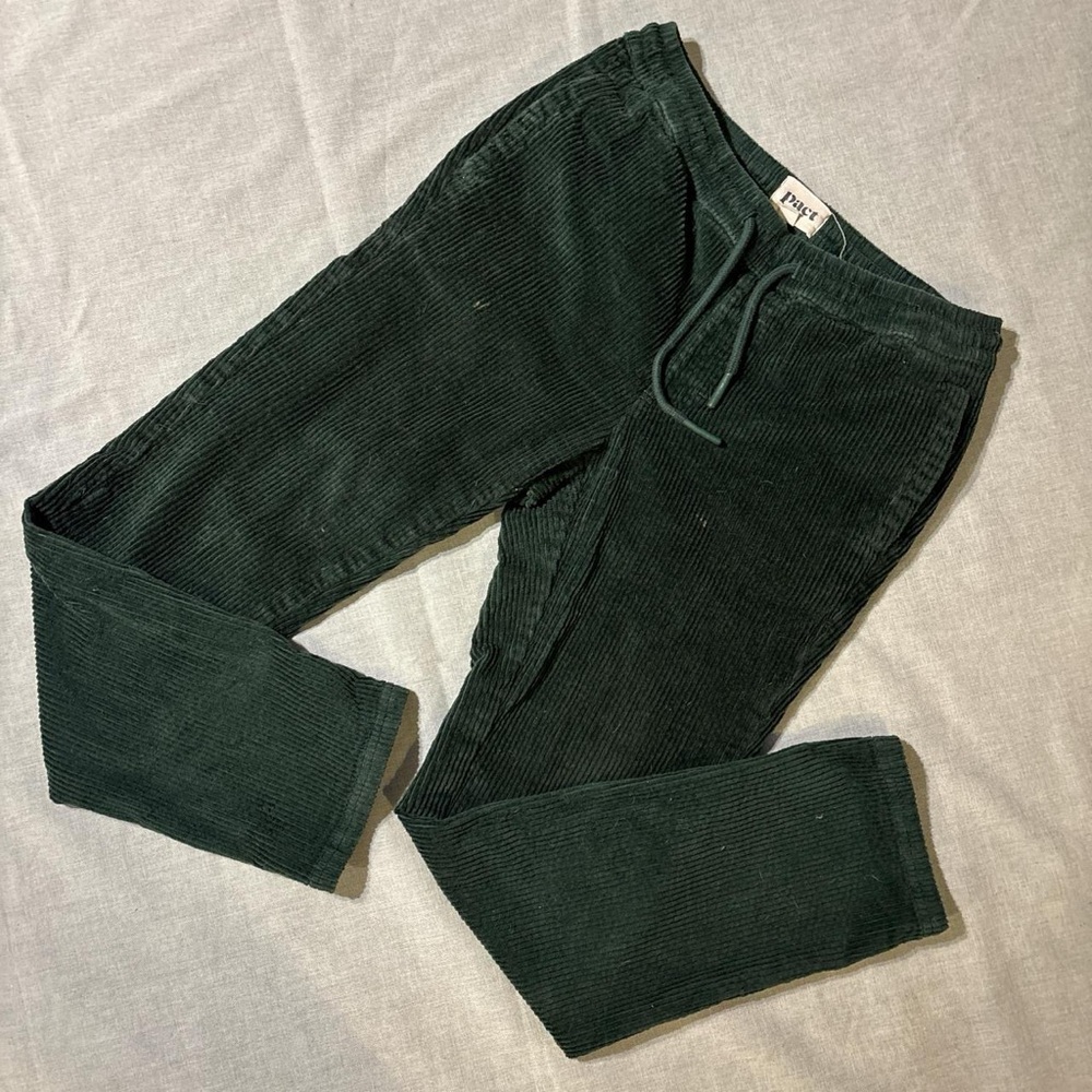 PACT Green Corduroy Pants Mens size medium